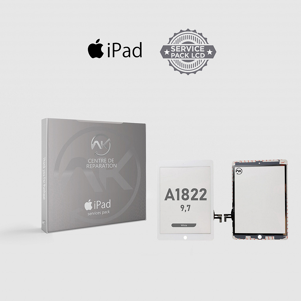 Apple iPad 9.7 A1822 Blanc Ecran tactile