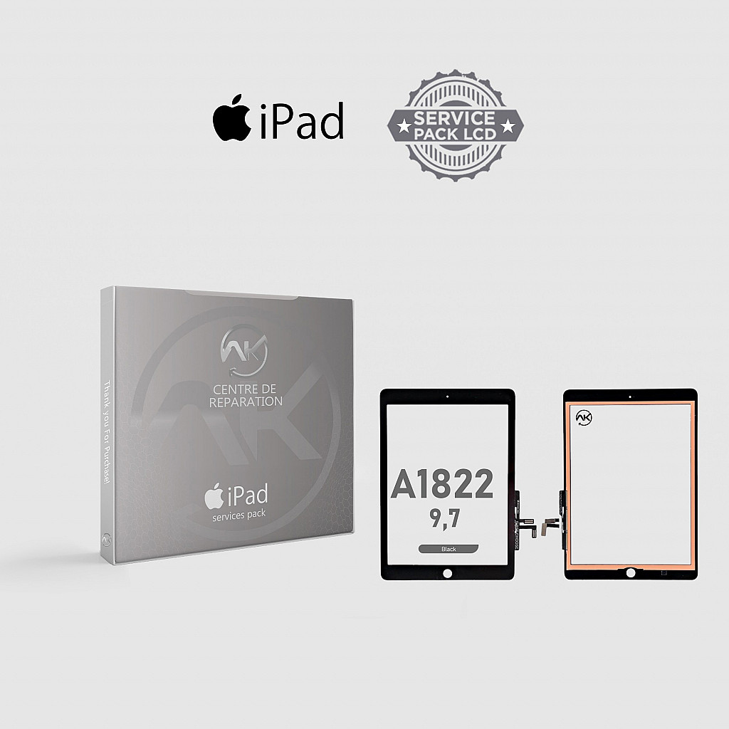 Apple iPad 9.7 A1822 Noir Ecran tactile