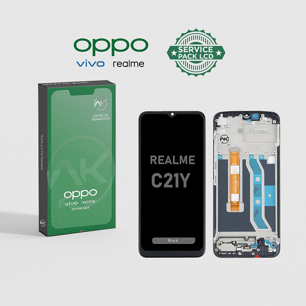 Realme C21Y Écran LCD Avec Cadre Noir Realme