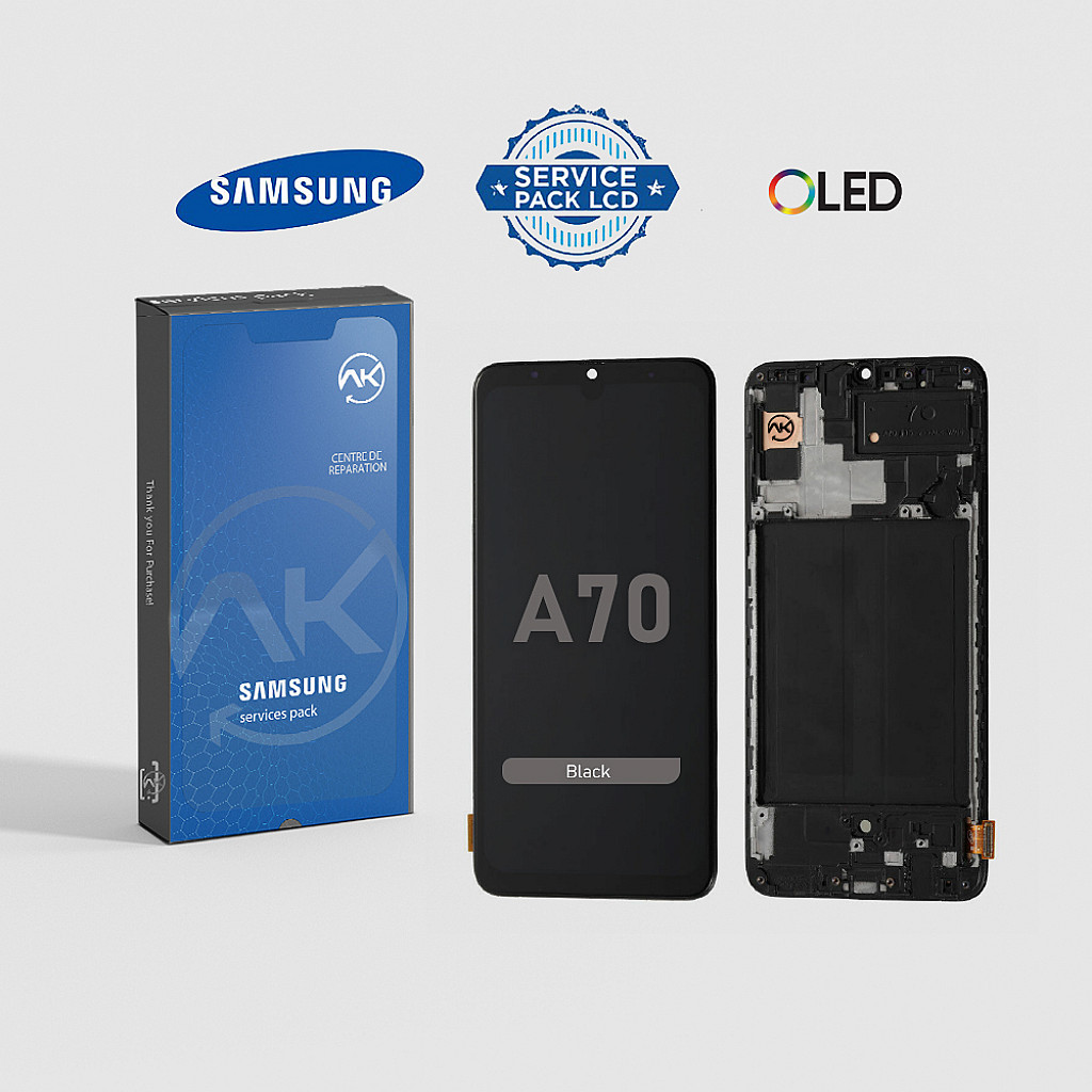 Samsung Galaxy A70 Noir OLED Avec Cadre