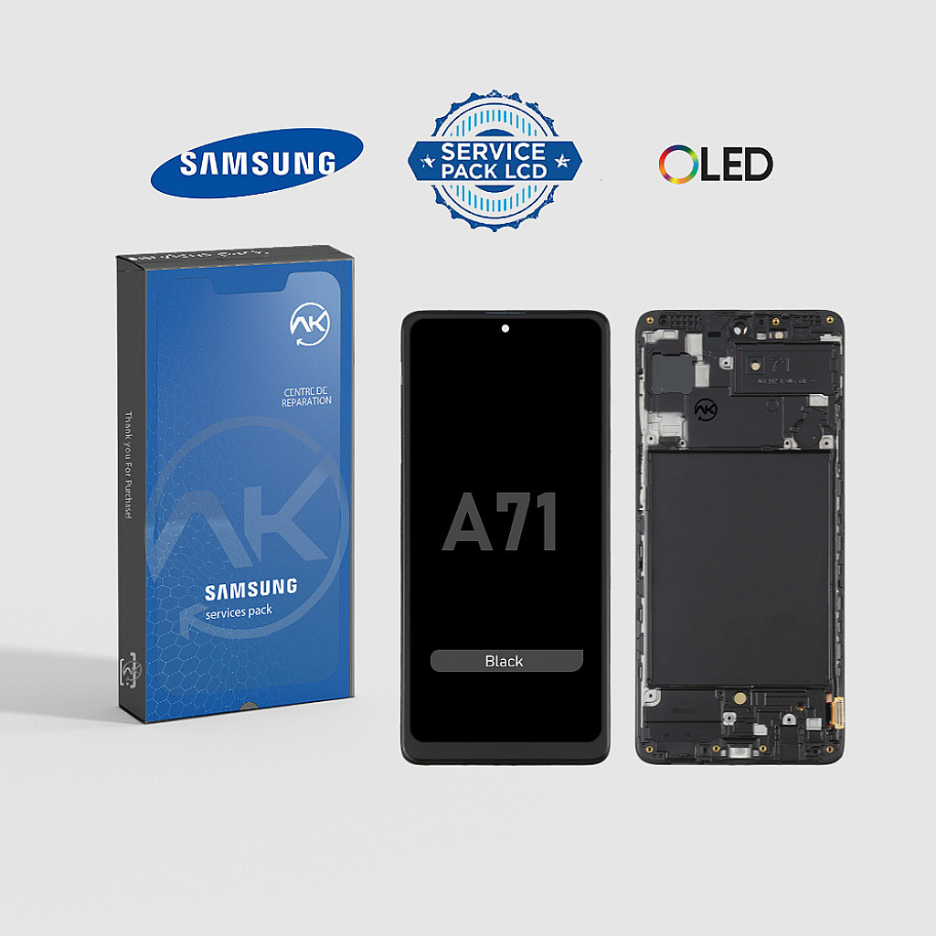 Samsung Galaxy A71 (4G) OLED Noir Avec Cadre