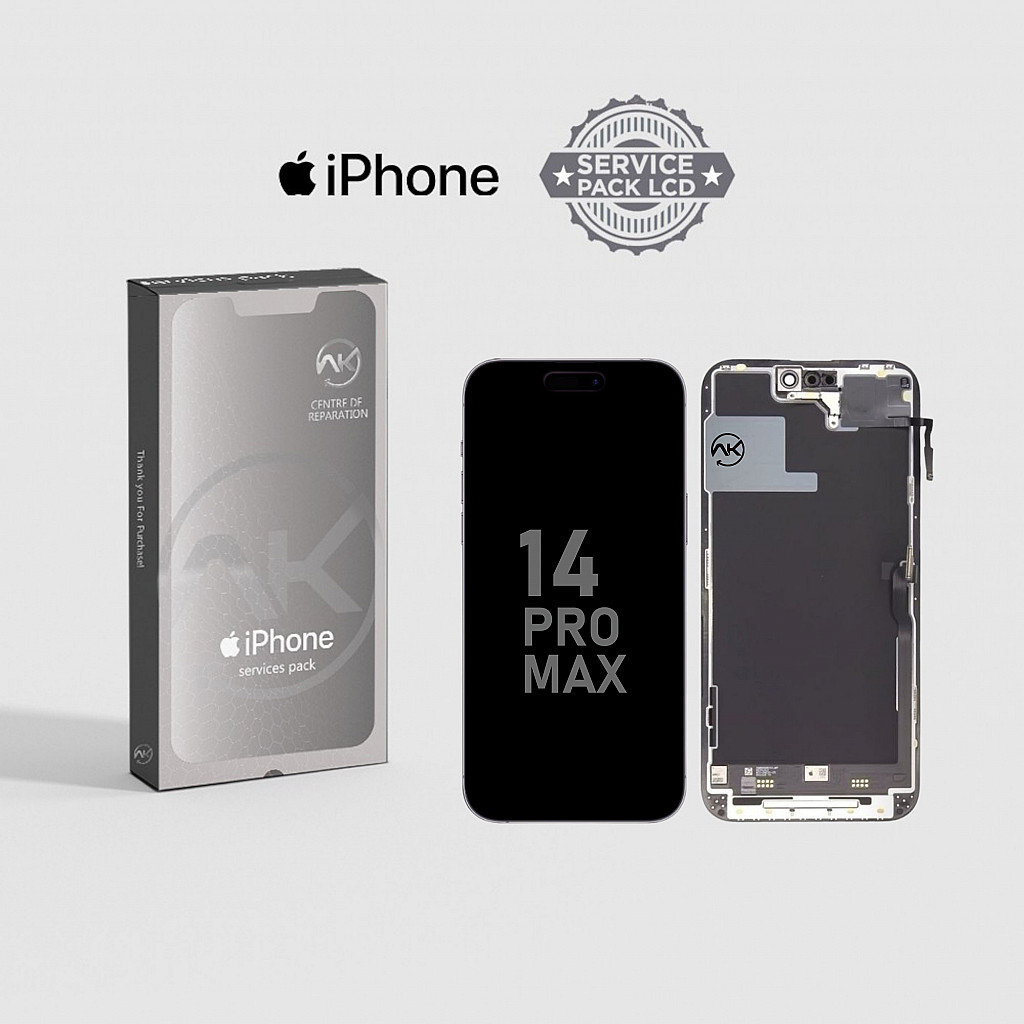 Iphone 14 Pro Max AMOLED Sand Cadre Noir Original