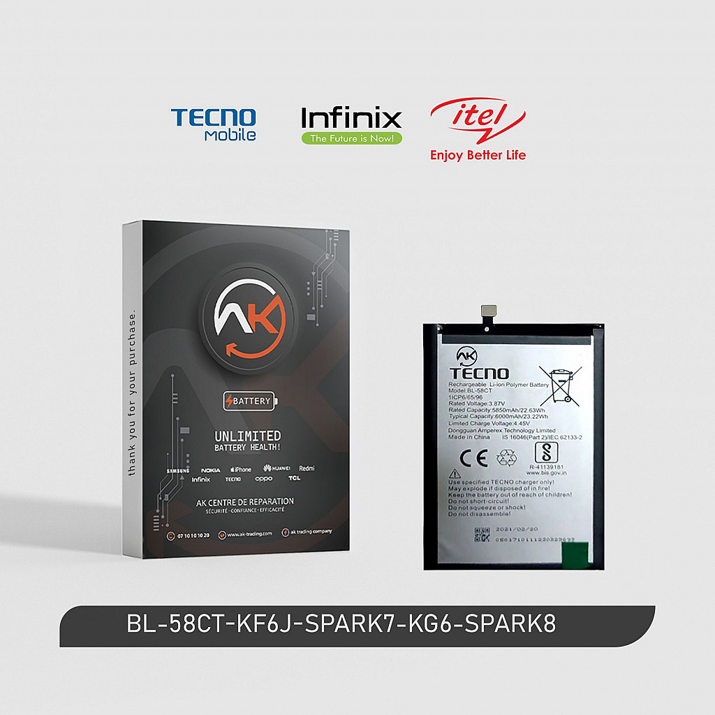 BL-58CT / KF6j / Spark 7 / KG6 / Spark 8 Batterie